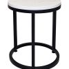 Custom Stone Top Table Black Frame Small_ISA International_1