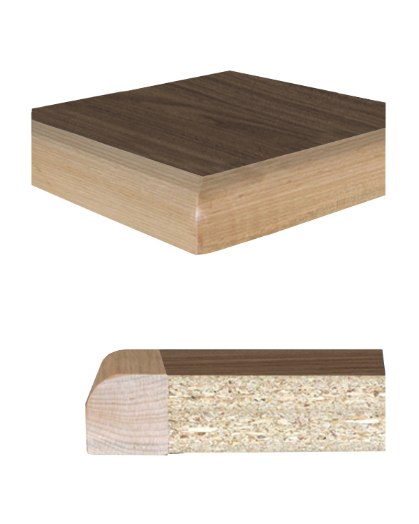 ISA 08 Half Bullnose Solid Wood Edge