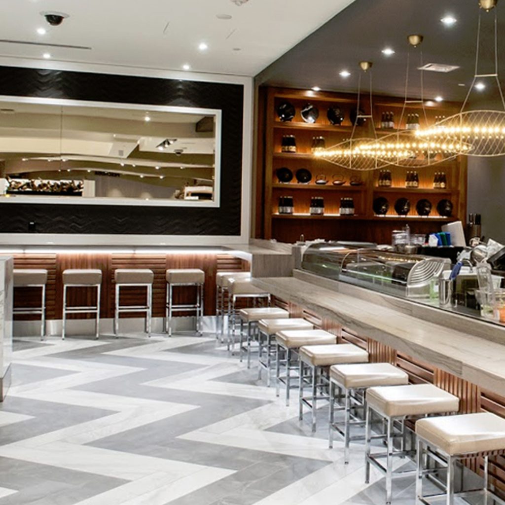 Location:  SF Sherway Garden, Toronto, ONChair(s):996 Cube Stool(s):1996 Cube Bar