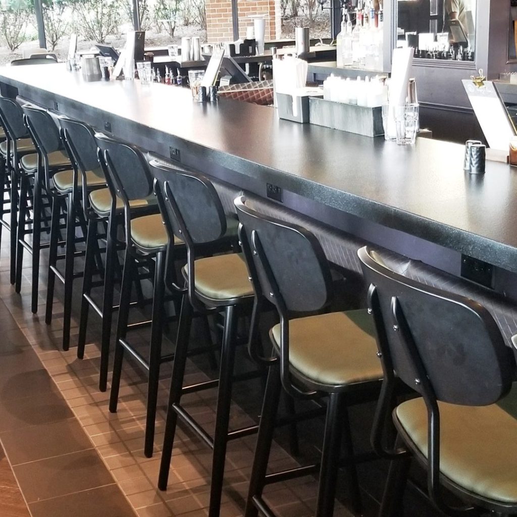 Location: Alexandria, VAChair(s):830-TWLG Balthazar 891-UB/PLGB Bleeker 889-TWLG Barrio 426-US/WBM Tuscany Stool(s):1429-USP/UBP Scholar Bar 1691 Whiskey