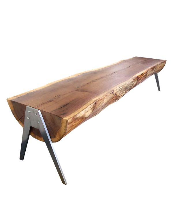 Custom Log bench